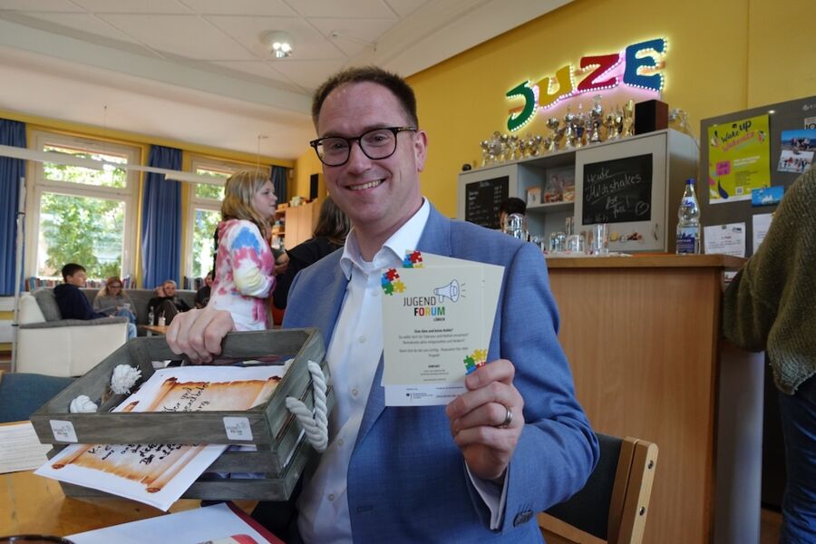 Wenn ich du wäre: Austausch zwischen Jugendlichen und Bürgermeister Jan Lindenau